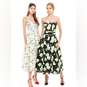 Bambah Silk Floral Embroidered Dress